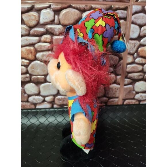 VINTAGE 1992 TROLIO TROLLS JESTER CLOWN #A80 - Picture 2 of 5